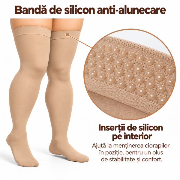 Bandă anti-alunecare cu inserții de silicon
